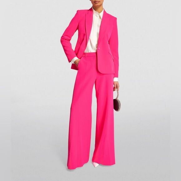 NWT L’AGENCE Pilar Pink Wide Leg Pant Trouser size XS 2 - Picture 9 of 13